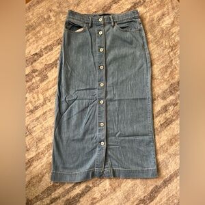 Banana Republic Midi Denim Skirt